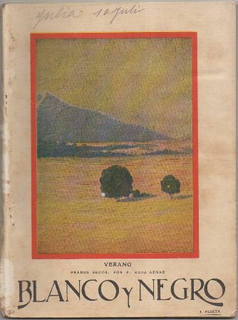 REVISTA ILUSTRADA BLANCO Y NEGRO. VERANO AÑO 37 Nº 1886. JULIO DE 1927