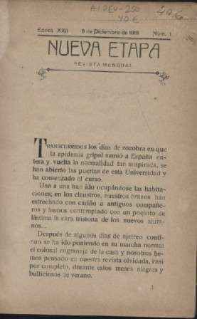 NUEVA ETAPA. REVISTA MENSUAL