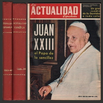 REVISTA ACTUALIDAD ESPAÑOLA 1963-66 Y 1969-74 (REVISTAS SOBRE EL PAPA, MONARQUIAS Y FRANQUISMO)