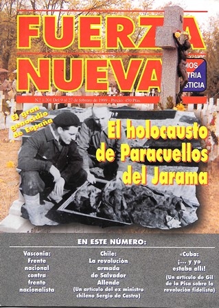 REVISTA FUERZA NUEVA. Nº 1201. FEBRERO 1999. PARACUELLOS DEL JARAMA