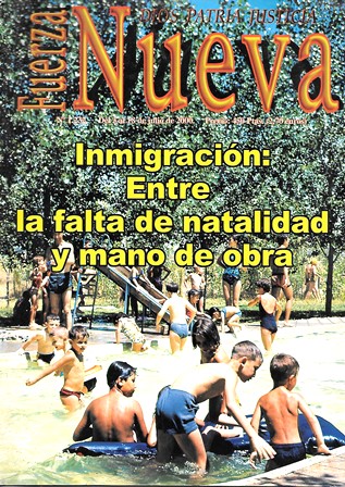 REVISTA FUERZA NUEVA. Nº 1232. JULIO 2000. INMIGRACION