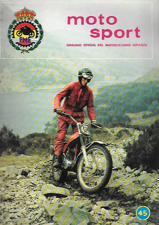 REVISTA MOTO SPORT DICIEMBRE 1974 ORGANO OFICIAL DEL MOTOCICLISMO ESPAÑOL Nº 45