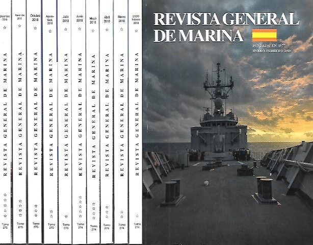 REVISTA GENERAL DE MARINA 10 TOMOS - AÑO 2018 TOMOS 274 (5) Y 275 (5)