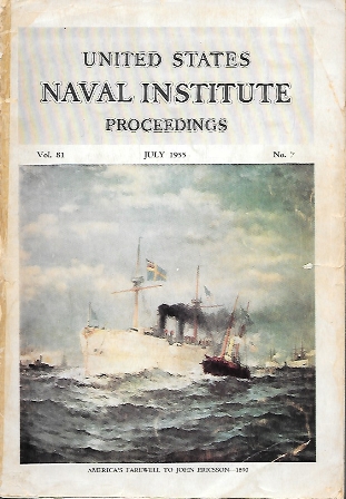 UNITED STATES NAVAL INSTITUTE PROCEEDINGS VOLUMEN 81 JULY 1955 NUMBER 7