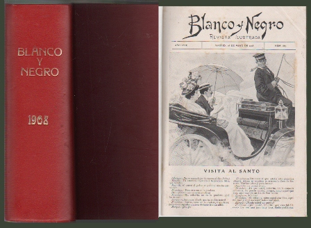 REVISTA ILUSTRADA BLANCO Y NEGRO. AÑO XVIII MADRID 1908.