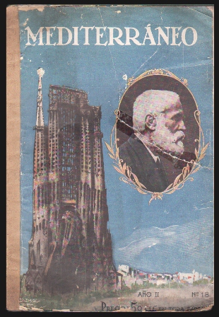 REVISTA MEDITERRANEO AÑO II Nº 18 - 1927 (HOMENAJE A GAUDI)