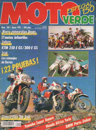 REVISTA MOTO VERDE Nº 150 ENERO 1991