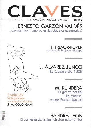 REVISTA CLAVES DE RAZON PRACTICA Nº 192 MAYO DE 2009