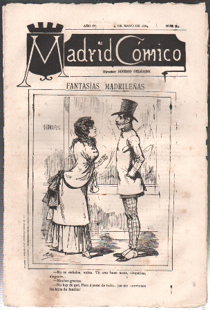 REVISTA MADRID COMICO AÑO IV - 4 MAYO 1884 Nº 63 (FANTASIAS MADRILEÑAS)