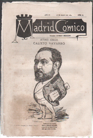 REVISTA MADRID COMICO AÑO IV - 18 MAYO 1884 Nº 65 (CALIXTO NAVARRO)
