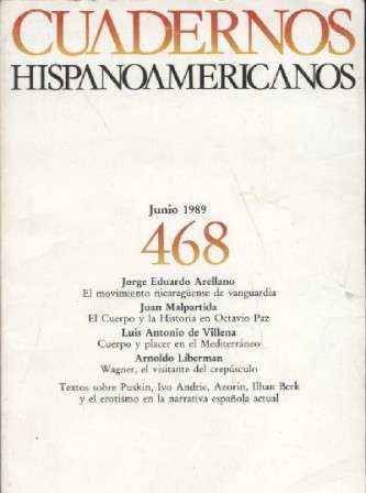 CUADERNOS HISPANOAMERICANOS- JUNIO 1989. Nº 468.