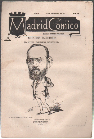 REVISTA MADRID COMICO AÑO IV - 14 DE SETIEMBRE 1884 Nº 82 (MANUEL OSSORIO BERNARD)