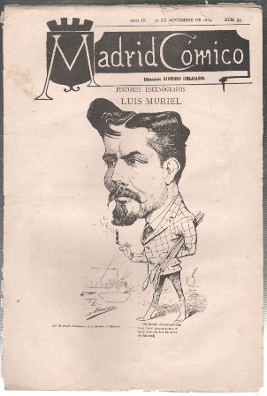 REVISTA MADRID COMICO AÑO IV - 30 DE NOVIEMBRE 1884 Nº 93 (LUIS MURIEL)
