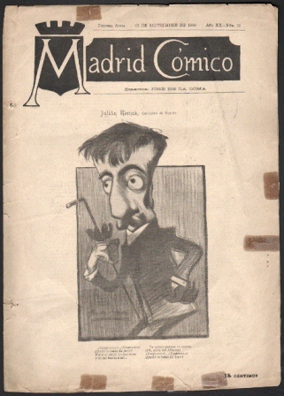 REVISTA MADRID COMICO AÑO XX - 22 DE SEPTIEMBRE DE 1900 Nº 51 (JULIAN ROMEA)