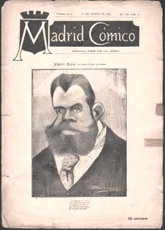 REVISTA MADRID COMICO AÑO XX - 25 DE AGOSTO DE 1900 Nº 47 (MIGUEL MOYÁ)