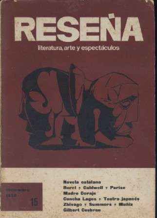 RESEÑA. LITERATURA, ARTE Y ESPECTACULOS. Nº15. DICIEMBRE 1966.