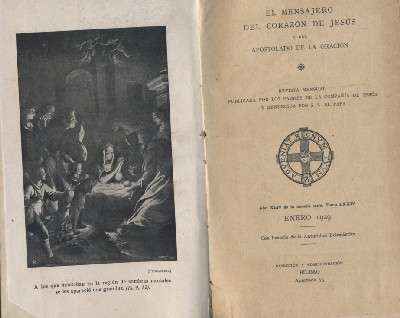 EL MENSAJERO DEL CORAZON DE JESUS TOMO LXXIV  DE ENERO DE 1929 A DICIEMBRE DE 1929