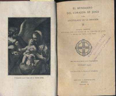 EL MENSAJERO DEL CORAZON DE JESUS TOMO LXXII DE ENERO DE 1927 A DICIEMBRE DE 1927