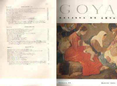 REVISTA GOYA. 1958-1959