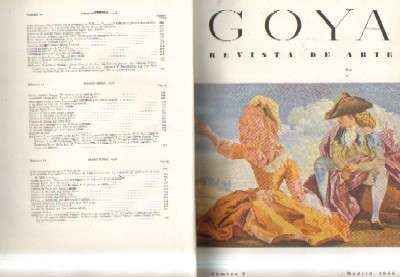 REVISTA GOYA. 1955-1956