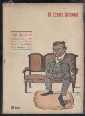 POR MALAS. EL CUENTO SEMANAL. REVISTA ILUSTRADA Nº 26, AÑO I.