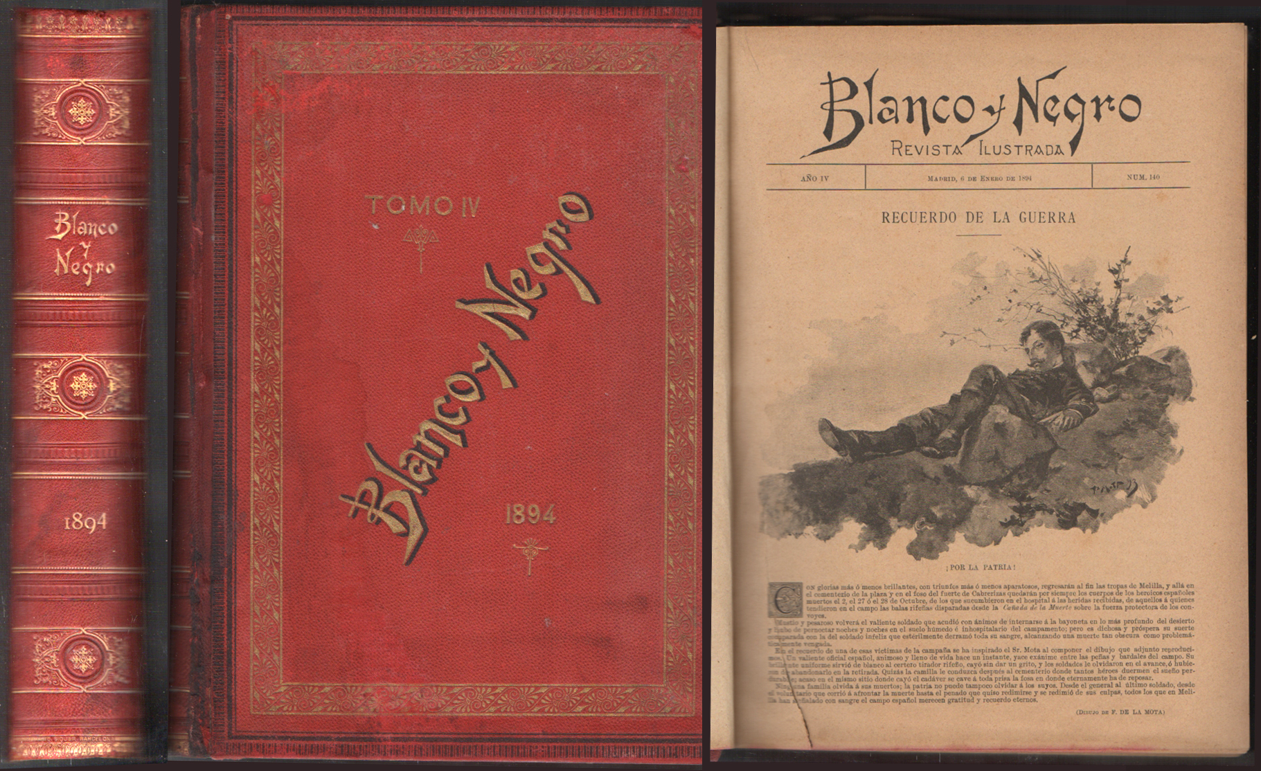 REVISTA ILUSTRADA BLANCO Y NEGRO. AÑO 1894. TOMO IV.