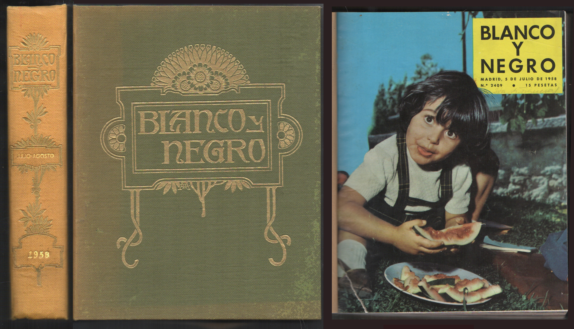 REVISTA ILUSTRADA BLANCO Y NEGRO. AÑO 1958. JULIO-AGOSTO.