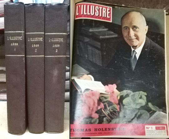 REVISTA L'ILLUSTRE. TRES TOMOS, AÑO 1958.