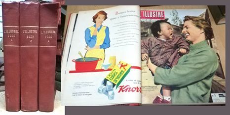 REVISTA L'ILLUSTRE. TRES TOMOS, AÑO 1959.
