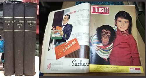 REVISTA L'ILLUSTRE. TRES TOMOS, AÑO 1957