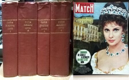 REVISTA PARIS MATCH. ENERO-DICIEMBRE 1963. 4 TOMOS.