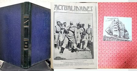 REVISTA ILUSTRADA ACTUALIDADES 19 AGOSTO A 29 DICIEMBRE 1909 - Nº 78 AL 98 11 REVISTAS EN UN TOMO
