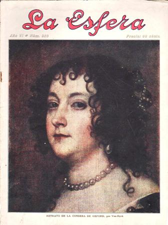 REVISTA ILUSTRADA LA ESFERA (ILUSTRACION MUNDIAL) AÑO VI NUM. 289 AÑO 1919