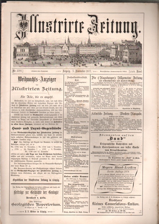 REVISTA ILLUSTRIRTE ZEITUNG Nº 1792  3 NOVIEMBRE 1877
