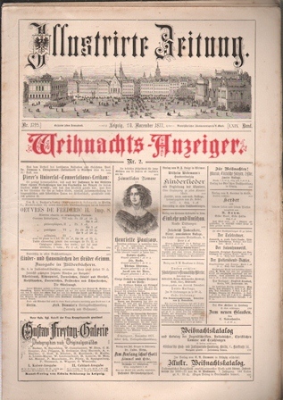 REVISTA ILLUSTRIRTE ZEITUNG Nº 1795  24 NOVIEMBRE 1877
