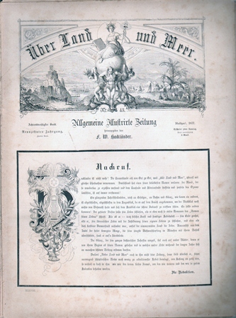 UBER LAND UND MEER - ALLGEMEINE ILLUSTRIRTE ZEITUNG - STUTTGART 1877 Nº 43