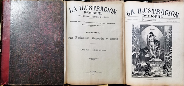 REVISTA ILUSTRADA LA ILUSTRACION NACIONAL 1901 AÑO XXI - 32 REVISTAS AÑO COMPLETO