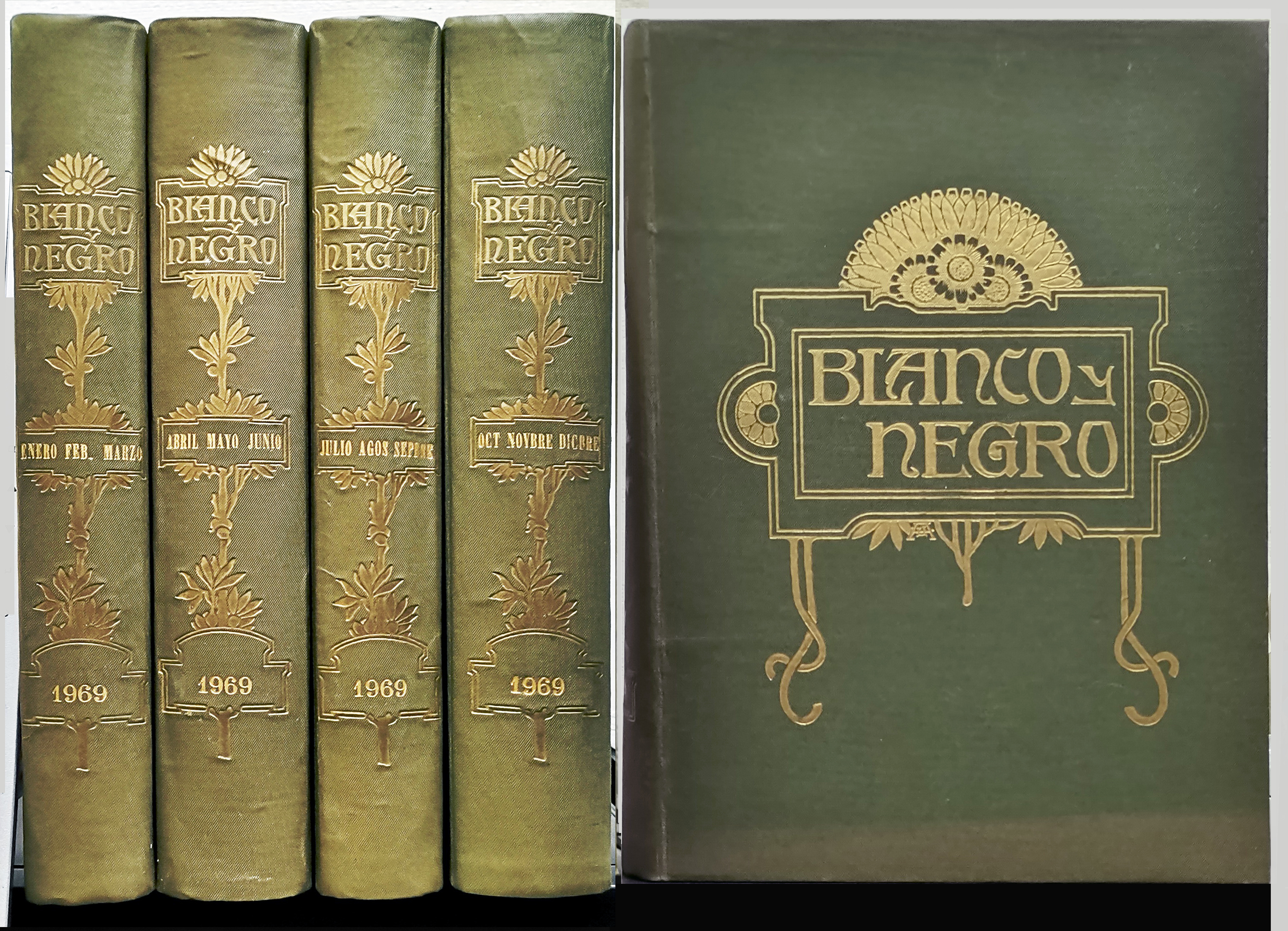 REVISTA BLANCO Y NEGRO 4 TOMOS AÑO COMPLETO DE 1969