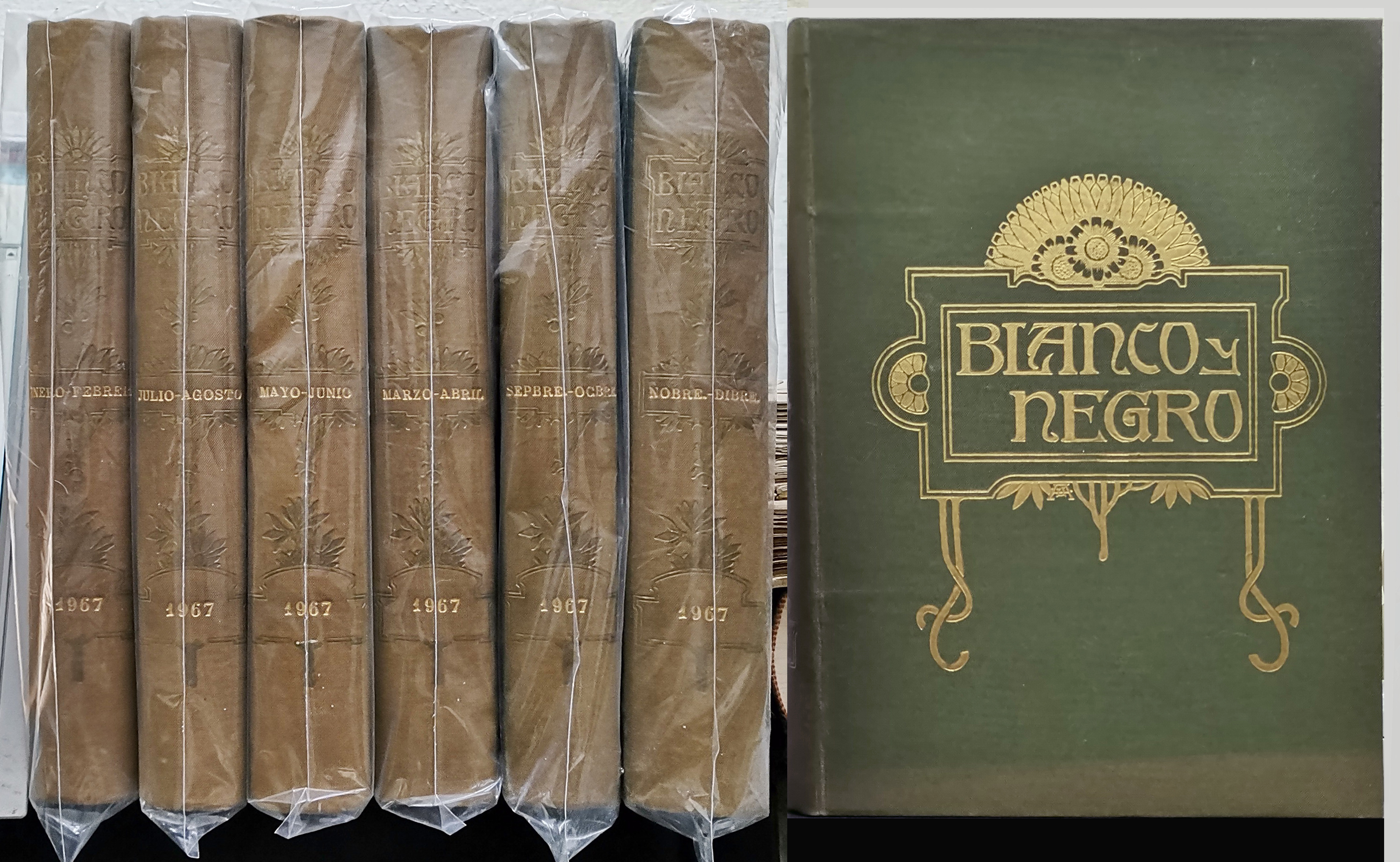 REVISTA BLANCO Y NEGRO 6 TOMOS AÑO COMPLETO DE 1967