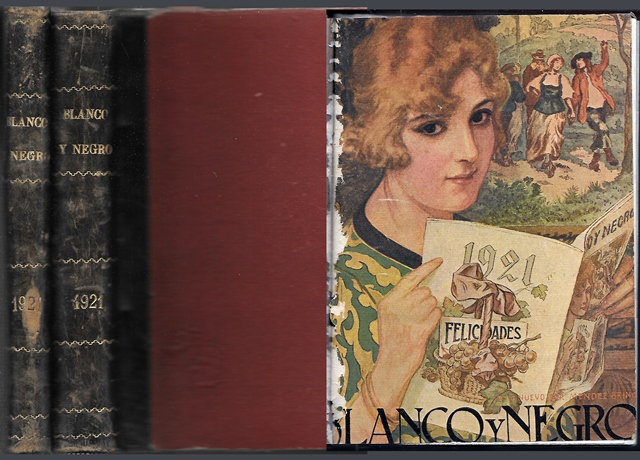 REVISTA BLANCO Y NEGRO 2 TOMOS AÑO 1921 INCOMPLETO REVISTAS SUELTAS