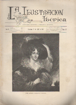 LA ILUSTRACION IBERICA - AÑO IX - 18 ABRIL 1891 - Nº 433