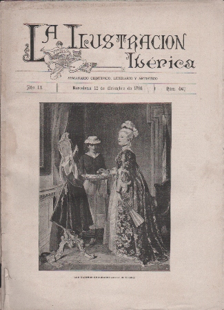 LA ILUSTRACION IBERICA - AÑO IX - 12 DICIEMBRE 1891 - Nº 467