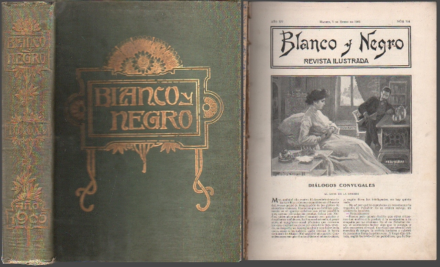REVISTA BLANCO Y NEGRO XV 1905 COMPLETO 51 REVISTAS