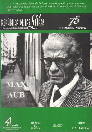 REVISTA REPUBLICA DE LAS LETRAS Nº 75 - 2º TRIMESTRE AÑO 2002