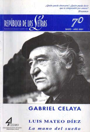 REVISTA REPUBLICA DE LAS LETRAS Nº 70 - MAYO AÑO 2001