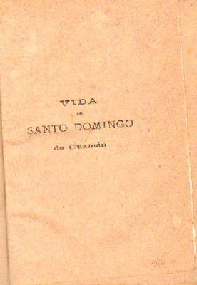 VIDA DE SANTO DOMINGO.