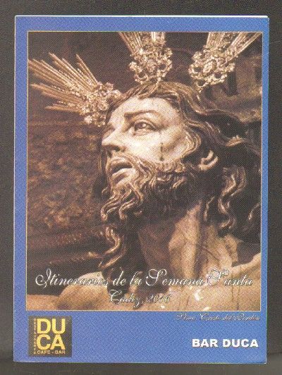 ITINERARIO SEMANA SANTA CADIZ 2016.