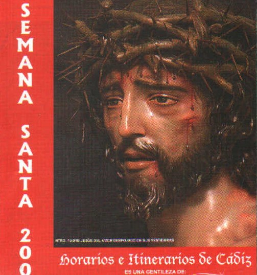 SEMANA SANTA CÁDIZ 2009, HORARIOS E ITINERARIOS