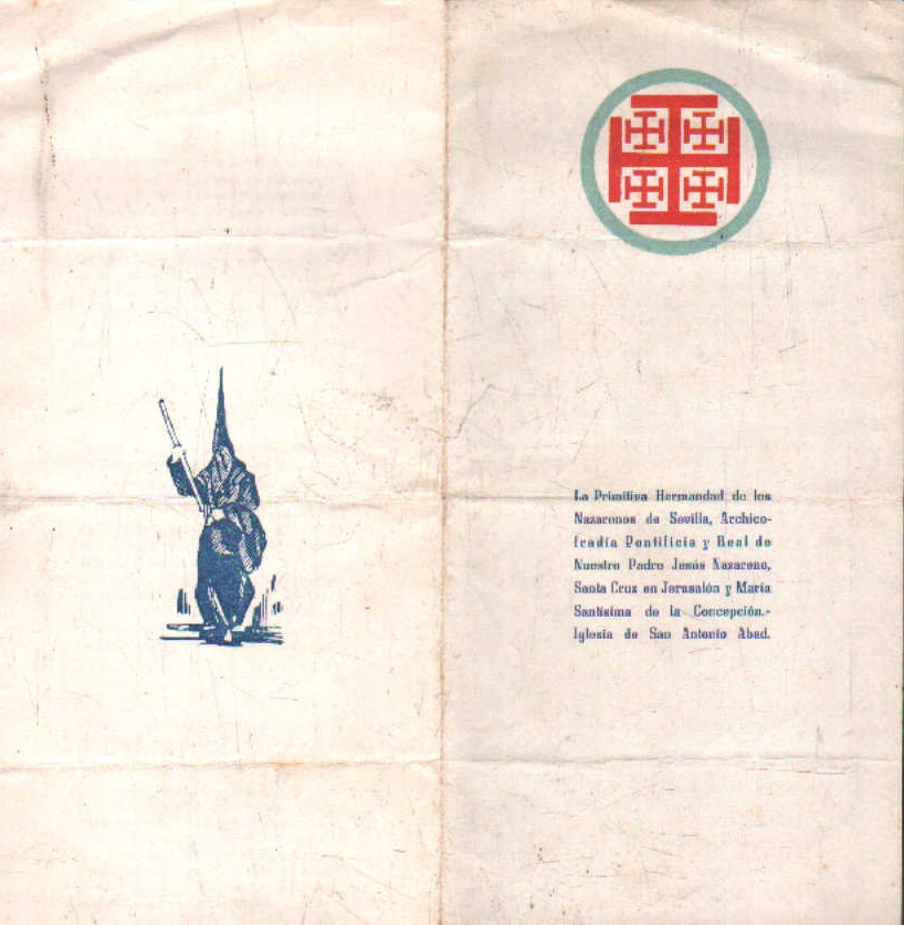 TRIPTICO HERMANDAD DE LOS NAZARENOS DE SEVILLA (IGLESIA SAN ANTONIO ABAD)