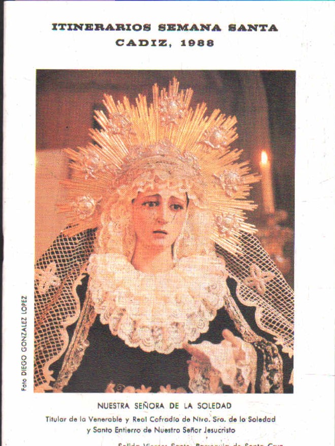 ITINERARIOS SEMANA SANTA CÁDIZ, 1988
